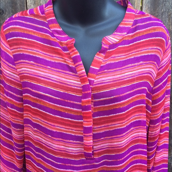 Liz Claiborne Petite striped blouse - Picture 2 of 4